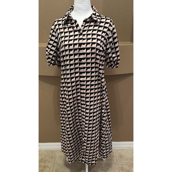 Who What Wear Women's Cotton Geometric Dress Size M - Picture 1 of 7